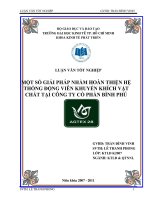 Một số giải pháp nhằm hoàn thiện hệ thống động viên khuyến khích vật chất tại Công ty Cổ phần Bình Phú