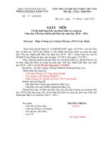 Giấy mời dự TK kiểm tra GD Tiểu học