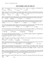 bài tập trắc nghiệm luyện tập sóng cơ