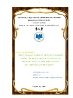 Thực trạng và một số đề xuất cải thiện công tác quản trị nguồn nhân lực đối vớ tài xế và tiếp viên xe buýt tại Hợp tác xã Vận tải 19.5