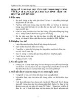 KỸ NĂNG DẠY HỌC TÍCH HỢP TRONG SOẠN THẢO VĂN BẢN ĐỂ TĂNG KẾT QUẢ HỌC TẬP, TÍNH THÍCH THÚ HỌC TẬP MÔN TIN HỌC