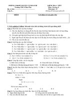 Kiem tra 1 tiet tin 8 _Tiết 54