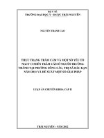 Luận văn tốt nghiệp thựctrạng trầm cảm ở người trưởng thành và một số biện pháp