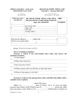 Đề thi học sinh giỏi lớp 8 năm học 2010-2011, Olympic 6,7,8 năm học 2009-2010