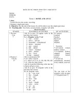 Giáo án tự chọn Anh văn 7 - Học kỳ II