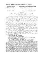 Hướng dẫn đánh giá thi đua các trường năm học 2010-2011