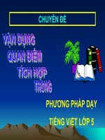 Dạy học tích hợp trong TV lớp 5