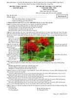 DE THI THU DA  CHUYEN NGUYEN HUE