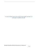 TÀI LIỆU HƯỚNG DẪN SỬ DỤNG PHẦN MỀM THỐNG KÊ PHỔ CẬP GIÁO DỤC VÀ CHỐNG MÙ CHỮ