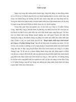 luận văn khoa quản trị doanh nghiệp Hoạch định chiến lược kinh doanh tại Công ty Cổ phần Hoàng Long