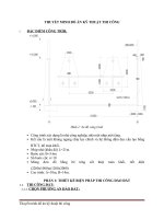 Đồ án Tổ chức thi công