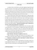 luận văn tài chính ngân hàng Phân tích lợi nhuận tại công ty cổ phần đầu tư giáo dục và phát triển công nghệ quốc tế Langmaster