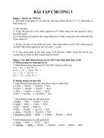 Tổng hợp bài tập Hóa học các chương lớp 12