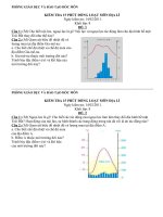 Kiểm tra 15 phút Địa lý 8 (tháng 2)