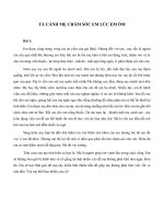 Tả cảnh mẹ chăm sóc em lúc em ốm
