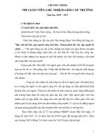 Chuong trinh thi giao vien chu nhiem gioi cap truong