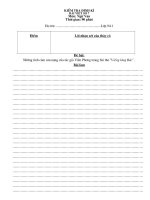 Bài viết số 7 Ngữ văn 9 ( Đề- Đáp án)