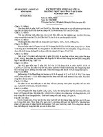 ĐỀ CHUYÊN HOÁ LÊ QUÝ ĐÔN BĐ