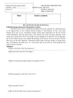 KT HOC KI II TIENG ANH 8 2009-2010