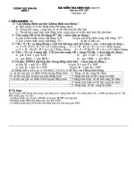 Đề KT Hình 9 tiết 57 chương 3