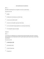 Trắc nghiệm quản trị Marketing đầy đủ