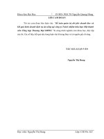 luận văn thạc sĩ  Kế toán quản trị chi phí- doanh thu- và kết quả kinh doanh dịch vụ ăn uống tại công ty Trách nhiệm hữu hạn Một thành viên Tổng hợp Thương Mại MIPEC