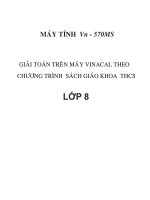 Tai lieu giai toan tren MTCT danh cho hoc sinh lop 8