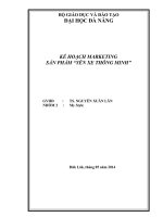 Kế hoạch Marketing sản phẩm yên xe thông minh