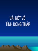 Giới thiệu về Tỉnh ĐỒNG THÁP