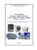 Giáo trình Điện cơ bản  Nghề: Điện tử công nghiệp  Trình độ: Cao đẳng (Tổng cục Dạy nghề)