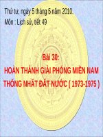 Hoàn thành giải phóng miền Nam, thống nhất đất nước