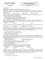 De thi thu DH lan 3 mon Sinh hoc HOT