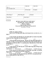 Đề thi lý thuyết GVDG cấp THCS