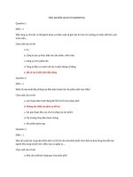 Trắc nghiệm quản trị marketing