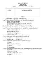 Kiểm tra Tiết 129 Ngữ văn 9