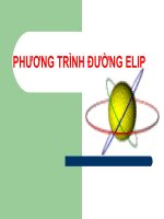 phương trình Elip (tiết 1)