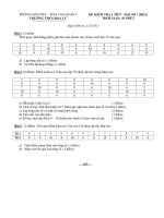 Đề KT 1 tiết  Đại số 7 HK2 (2010 - 2011)