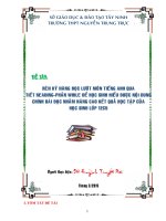 RÈN KỸ NĂNG ĐỌC LƯỚT MÔN TIẾNG ANH QUA TIẾT READING-PHẦN WHILE ĐỂ HỌC SINH HIỂU ĐƯỢC NỘI DUNG CHÍNH BÀI ĐỌC NHẰM NÂNG C