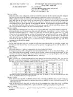 Đề thi Học sinh giỏi QG lớp 12 Sinh học 2011 (ngày 2)