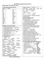 Bài tập Unit 12 ( hay ) lop 7