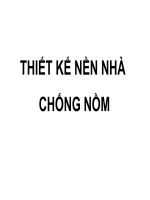 THIẾT KẾ NỀN NHÀ CHỐNG NỒM