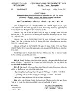 Quyết định thành lập BGK khảo sát giáo viên dạy giỏi cấp huyện tại trường Trung Chải, Sa Pả