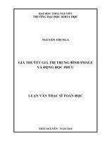 Giả thuyết giá trị trung bình smale và động học phức