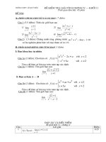 Đề và đáp án bài KT giải tích 11_chương 4