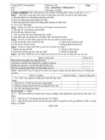 KIỂM TRA 1 TIẾT GDCD9 - TIẾT 26