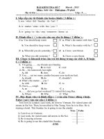 Bài kiểm tra số 7