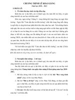 Chuong trinh Le khai giang nam hoc 2010-2011