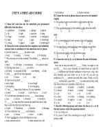 Bài tập Unit 9 Tiếng Anh 8