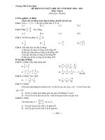 ĐỀ KSCL GIỮA KÌ 2 (Toán 6)