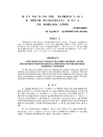 Mấy vấn đề đổi mới phương pháp dạy – học bộ môn những nguyên lý cơ bản của chủ nghĩa Mác  Lênin